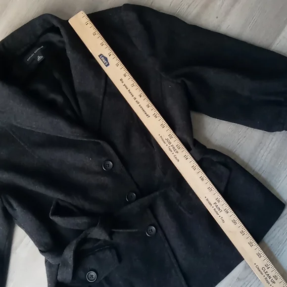 Banana Republic grey short puffy sleeve Blazer size 14 - Picture 4 of 11